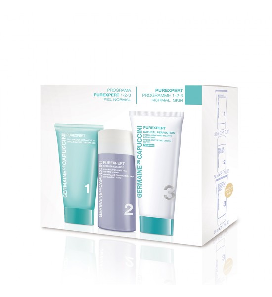 PUREXPERT 1-2-3 NORMAL and COMBINATION SKIN Starter Pack  with NATURAL PERFECTION